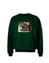 Sad Black Bear Adult Dark Sweatshirt-Sweatshirts-TooLoud-Deep-Forest-Green-Small-Davson Sales