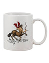 Sagittarius Color Illustration 11 oz Coffee Mug - Expertly Crafted Drinkware-11 OZ Coffee Mug-TooLoud-White-Davson Sales