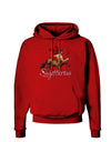 Sagittarius Color Illustration Dark Hoodie Sweatshirt-Hoodie-TooLoud-Red-Small-Davson Sales