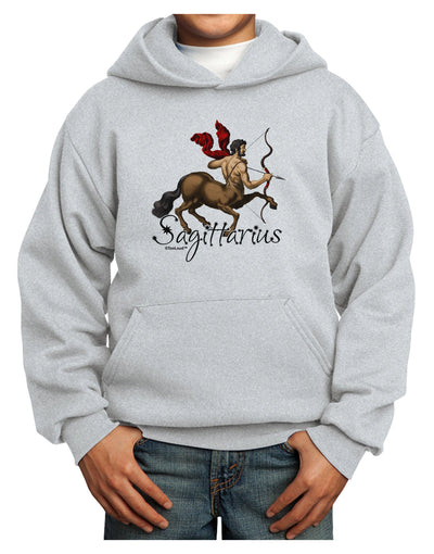 Sagittarius Color Illustration Youth Hoodie Pullover Sweatshirt-Youth Hoodie-TooLoud-Ash-XS-Davson Sales