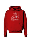 Sagittarius Illustration Dark Hoodie Sweatshirt-Hoodie-TooLoud-Red-Small-Davson Sales