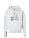 Sagittarius Illustration Hoodie Sweatshirt-Hoodie-TooLoud-White-Small-Davson Sales