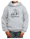 Sagittarius Illustration Youth Hoodie Pullover Sweatshirt-Youth Hoodie-TooLoud-Ash-XS-Davson Sales