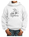 Sagittarius Illustration Youth Hoodie Pullover Sweatshirt-Youth Hoodie-TooLoud-White-XS-Davson Sales