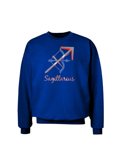 Sagittarius Symbol Adult Dark Sweatshirt-Sweatshirts-TooLoud-Deep-Royal-Blue-Small-Davson Sales