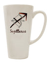 Sagittarius Symbol Conical Latte Coffee Mug - Crafted for the Discerning Coffee Enthusiast - TooLoud-Conical Latte Mug-TooLoud-White-Davson Sales