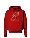 Sagittarius Symbol Dark Hoodie Sweatshirt-Hoodie-TooLoud-Red-Small-Davson Sales