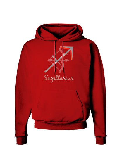 Sagittarius Symbol Dark Hoodie Sweatshirt-Hoodie-TooLoud-Red-Small-Davson Sales