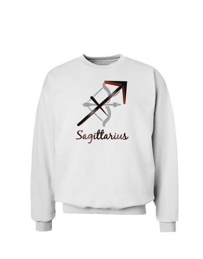 Sagittarius Symbol Sweatshirt-Sweatshirts-TooLoud-White-Small-Davson Sales