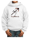 Sagittarius Symbol Youth Hoodie Pullover Sweatshirt-Youth Hoodie-TooLoud-White-XS-Davson Sales