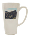 Saguaro Lake Mountains Conical Latte Coffee Mug - Perfect for Drinkware Enthusiasts-Conical Latte Mug-TooLoud-White-Davson Sales