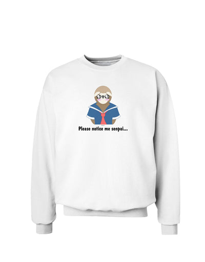 Sailor Sloth Sweatshirt-Sweatshirts-TooLoud-White-Small-Davson Sales