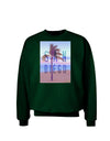 San Diego Beach Filter Adult Dark Sweatshirt-Sweatshirt-TooLoud-Deep-Forest-Green-Small-Davson Sales