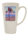 San Diego Beach Filter - Expertly Crafted 16 Ounce Conical Latte Coffee Mug - TooLoud-Conical Latte Mug-TooLoud-White-Davson Sales