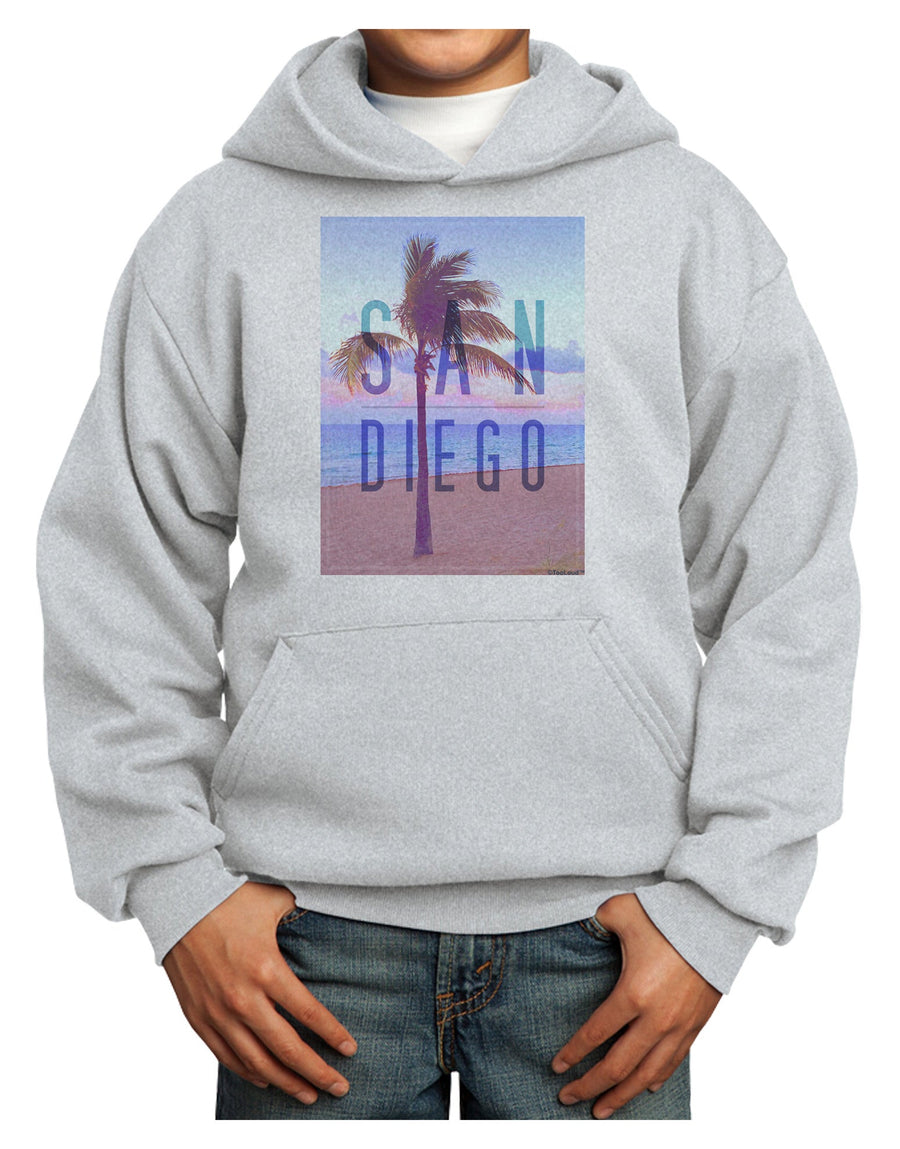 San Diego Beach Filter Youth Hoodie Pullover Sweatshirt-Youth Hoodie-TooLoud-White-XS-Davson Sales