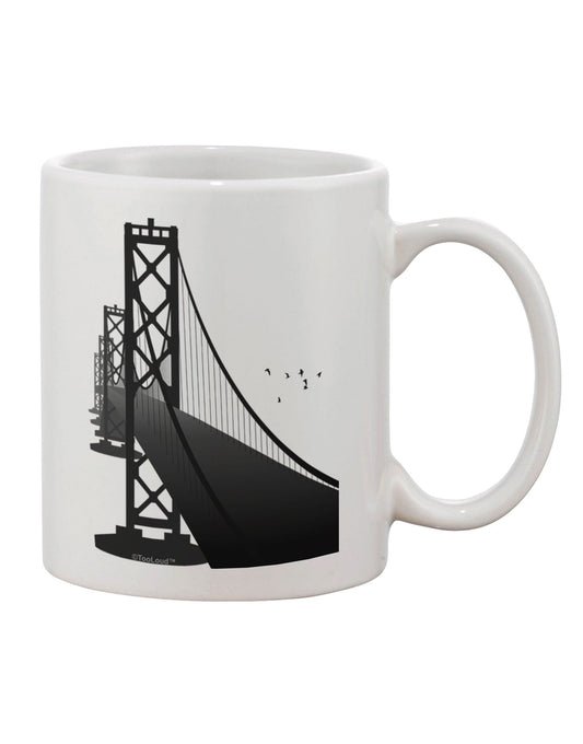 San Francisco Bay Bridge 11 oz Coffee Mug - Expertly Crafted Drinkware-11 OZ Coffee Mug-TooLoud-White-Davson Sales