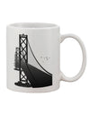 San Francisco Bay Bridge 11 oz Coffee Mug - Expertly Crafted Drinkware-11 OZ Coffee Mug-TooLoud-White-Davson Sales