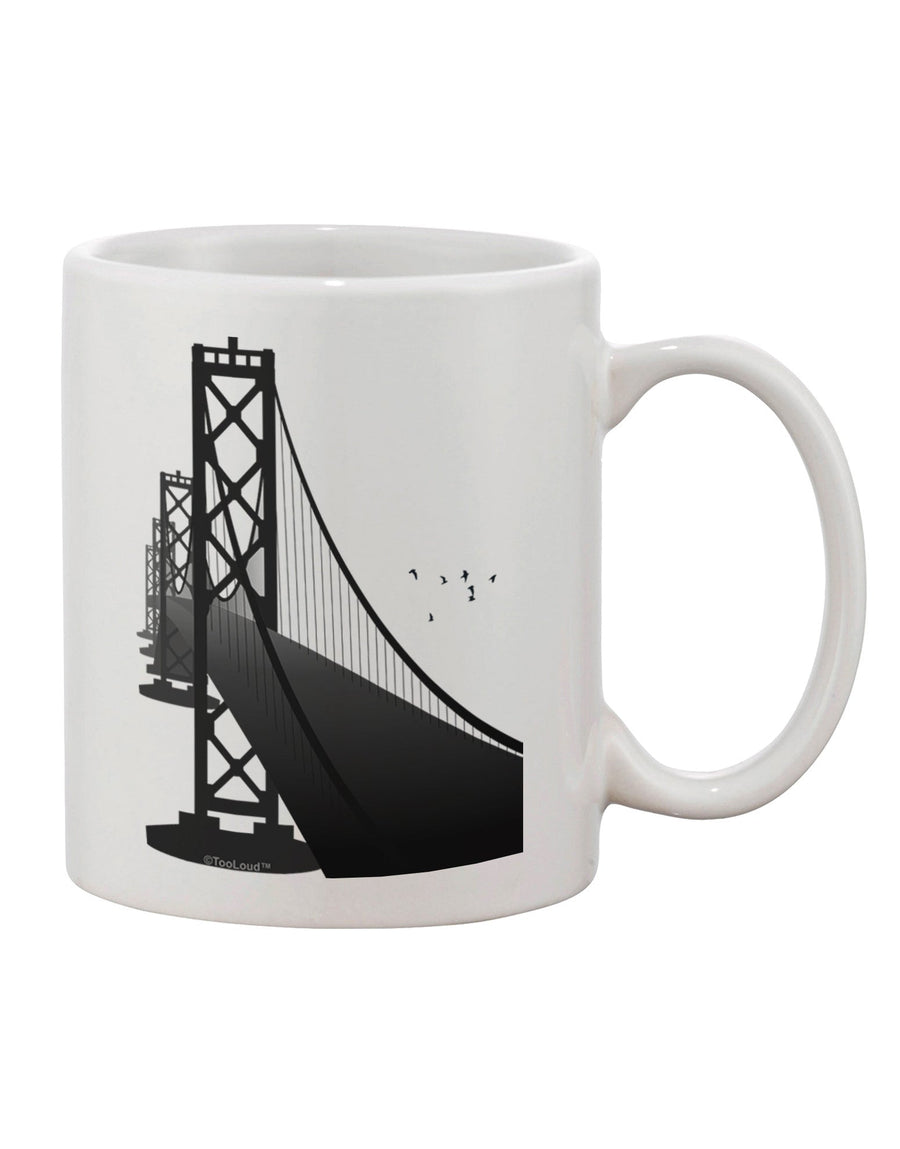 San Francisco Bay Bridge 11 oz Coffee Mug - Expertly Crafted Drinkware-11 OZ Coffee Mug-TooLoud-White-Davson Sales