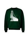 San Francisco Bay Bridge Adult Dark Sweatshirt-Sweatshirts-TooLoud-Deep-Forest-Green-Small-Davson Sales