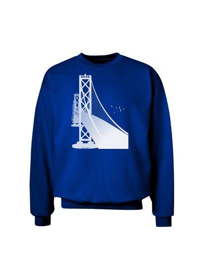 San Francisco Bay Bridge Adult Dark Sweatshirt-Sweatshirts-TooLoud-Deep-Royal-Blue-Small-Davson Sales