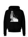 San Francisco Bay Bridge Dark Hoodie Sweatshirt-Hoodie-TooLoud-Black-Small-Davson Sales