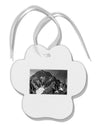 San Juan Mountain Range 2 Paw Print Shaped Ornament-Ornament-TooLoud-White-Davson Sales