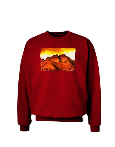 San Juan Mountain Range CO Adult Dark Sweatshirt-Sweatshirts-TooLoud-Deep-Red-Small-Davson Sales