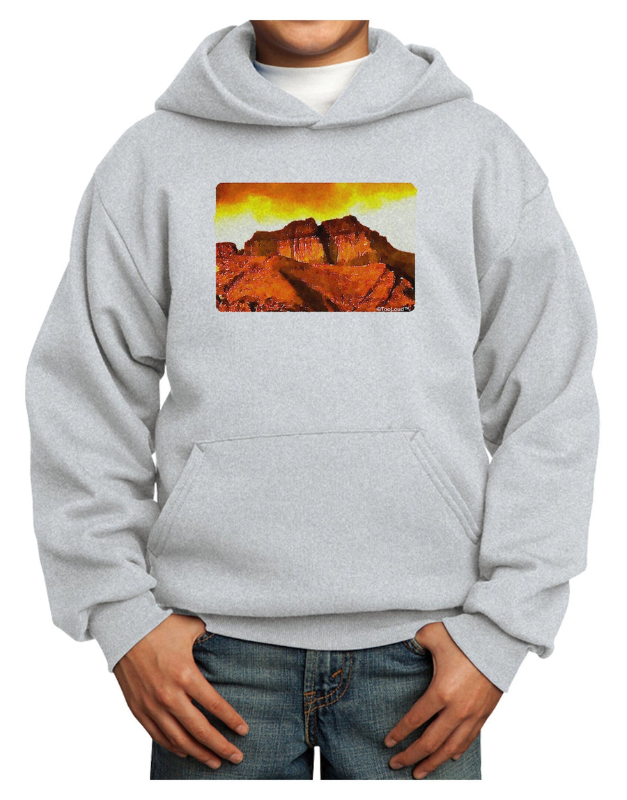 San Juan Mountain Range CO Youth Hoodie Pullover Sweatshirt-Youth Hoodie-TooLoud-White-XS-Davson Sales