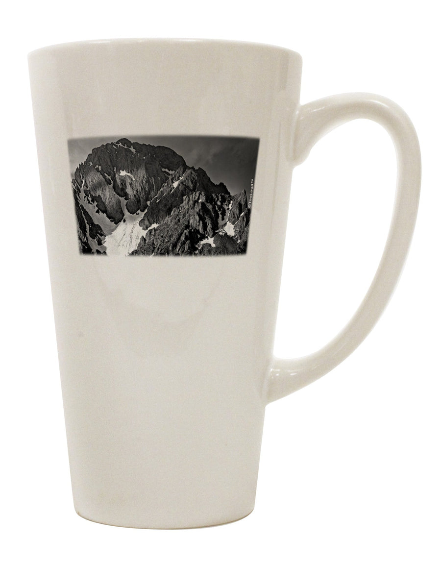 San Juan Mountain Range Conical Latte Coffee Mug - Expertly Crafted for Your Sipping Pleasure-Conical Latte Mug-TooLoud-White-Davson Sales