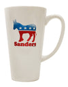 Sanders Bubble Symbol 16 Ounce Conical Latte Coffee Mug - Expertly Crafted Drinkware-Conical Latte Mug-TooLoud-White-Davson Sales