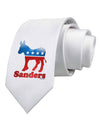 Sanders Bubble Symbol Printed White Necktie