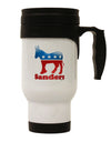 Sanders Bubble Symbol Stainless Steel 14oz Travel Mug-Travel Mugs-TooLoud-White-Davson Sales