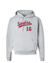 Sanders Jersey 16 Hoodie Sweatshirt-Hoodie-TooLoud-AshGray-Small-Davson Sales