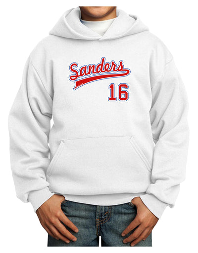 Sanders Jersey 16 Youth Hoodie Pullover Sweatshirt-Youth Hoodie-TooLoud-White-XS-Davson Sales