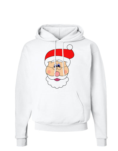 Santa Claus Face Christmas Hoodie Sweatshirt-Hoodie-TooLoud-White-Small-Davson Sales