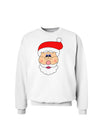 Santa Claus Face Christmas Sweatshirt-Sweatshirts-TooLoud-White-Small-Davson Sales