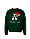 Santa Paws Christmas Dog Adult Dark Sweatshirt-Sweatshirts-TooLoud-Deep-Forest-Green-Small-Davson Sales