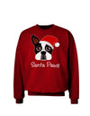 Santa Paws Christmas Dog Adult Dark Sweatshirt-Sweatshirts-TooLoud-Deep-Red-Small-Davson Sales