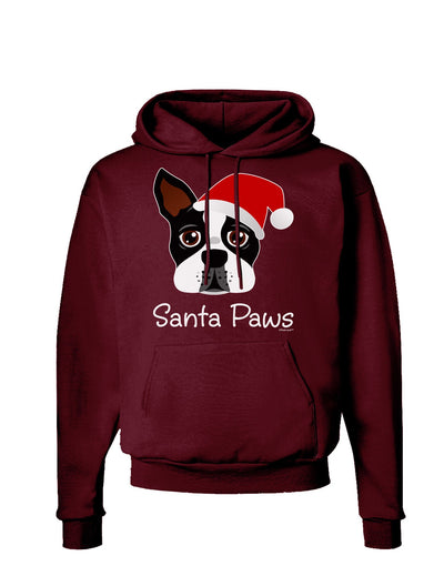 Santa Paws Christmas Dog Dark Hoodie Sweatshirt-Hoodie-TooLoud-Maroon-Small-Davson Sales