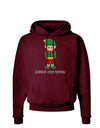 Santa's Little Helper Christmas Elf Boy Dark Hoodie Sweatshirt-Hoodie-TooLoud-Maroon-Small-Davson Sales