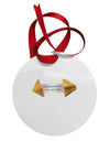 Sarcastic Fortune Cookie Circular Metal Ornament-Ornament-TooLoud-White-Davson Sales