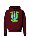 Save the Planet - Earth Dark Hoodie Sweatshirt-Hoodie-TooLoud-Maroon-Small-Davson Sales