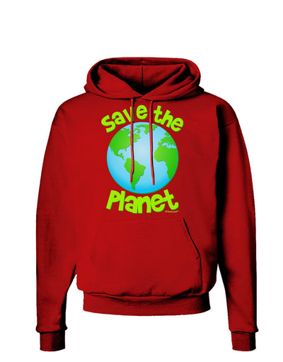 Save the Planet - Earth Dark Hoodie Sweatshirt-Hoodie-TooLoud-Red-Small-Davson Sales