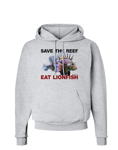 Save the Reef - Eat Lionfish Hoodie Sweatshirt-Hoodie-TooLoud-AshGray-Small-Davson Sales