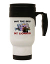 Save the Reef - Eat Lionfish Stainless Steel 14oz Travel Mug-Travel Mugs-TooLoud-White-Davson Sales