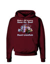 Save the Reef - Hunt Lionfish Dark Hoodie Sweatshirt-Hoodie-TooLoud-Maroon-Small-Davson Sales