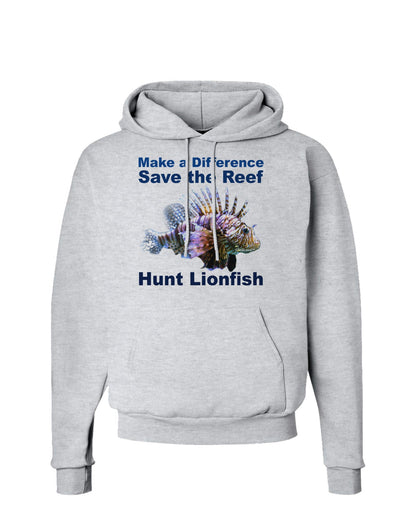 Save the Reef - Hunt Lionfish Hoodie Sweatshirt-Hoodie-TooLoud-AshGray-Small-Davson Sales