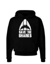 Save The Sharks Dark Hoodie Sweatshirt-Hoodie-TooLoud-Black-Small-Davson Sales