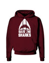 Save The Sharks Dark Hoodie Sweatshirt-Hoodie-TooLoud-Maroon-Small-Davson Sales
