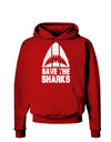 Save The Sharks Dark Hoodie Sweatshirt-Hoodie-TooLoud-Red-Small-Davson Sales
